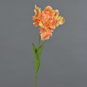 Fiore artificiale tulipano papagallo ALISCHA, arancione, 70 cm