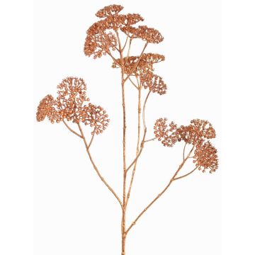 Ramo decorativo di achillea ORTEGA, rame, 75cm, Ø7-13cm Ramo decorativo di achillea ORTEGA, rame, 75cm, Ø7-13cm