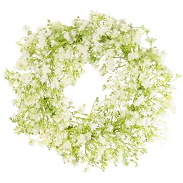 Ghirlanda decorativa di gypsophila GERSAN, bianco, Ø30 cm