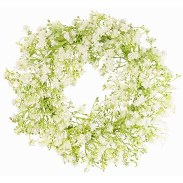 Ghirlanda decorativa di gypsophila GERSAN, bianco, Ø30cm