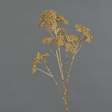 Ramo decorativo di achillea ORTEGA, oro, 70 cm, Ø 4 cm