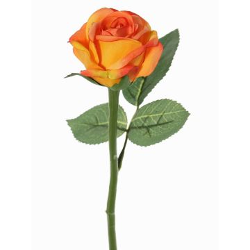 Fiore artificiale rosa GABI, arancione, 30cm, Ø6cm Fiore artificiale rosa GABI, arancione, 30cm, Ø6cm