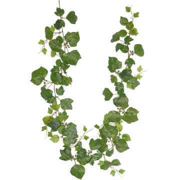 Ghirlanda di edera artificiale NELENIA con frutti, verde, 180 cm