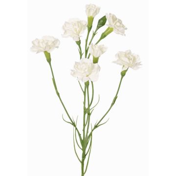 Ramo finto garofano PIARA, bianco, 60cm, Ø3-5cm Ramo finto garofano PIARA, bianco, 60cm, Ø3-5cm