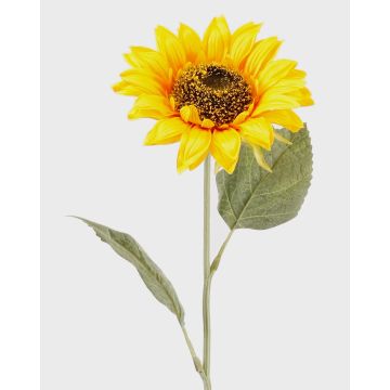 Girasole artificiale SILJA, giallo-arancione, 65cm, Ø13cm