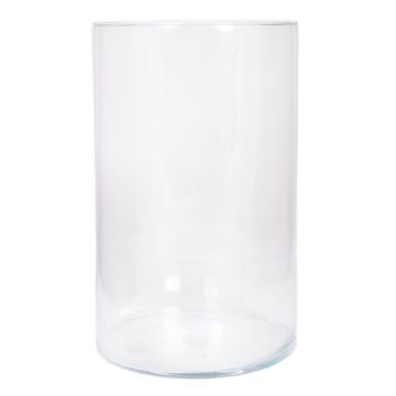 Vaso per fiori SANYA OCEAN, vetro, cilindrico, trasparente, 30 cm, Ø 19 cm