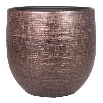 Vaso per fiori AGAPE, ceramica, con venature, rame, 45 cm, Ø 49 cm Vaso per fiori AGAPE, ceramica, con venature, rame, 45 cm, Ø 49 cm