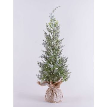 Cedro artificiale ANGARA in sacchetto di juta, innevato, verde-bianco, 70cm Cedro artificiale ANGARA in sacchetto di juta, innevato, verde-bianco, 70cm