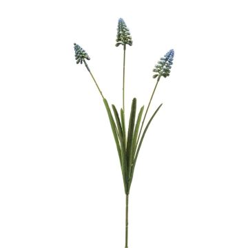Ramo decorativo di muscari ROPINA, blu-verde, 55 cm