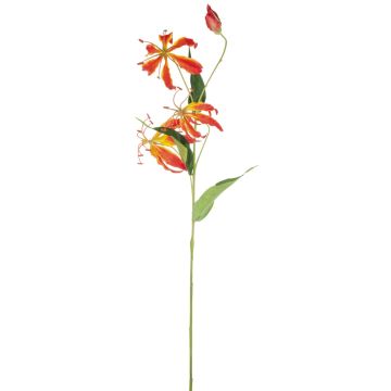 Fiore artificiale Gloriosa MAFIRNA, giallo-arancio, 80 cm