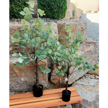 Albero di eucalipto artificiale WISGARD, tronco artificiale, verde-grigio, 90 cm Albero di eucalipto artificiale WISGARD, tronco artificiale, verde-grigio, 90 cm