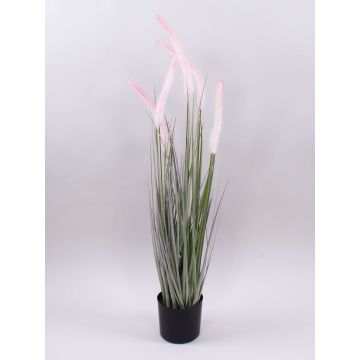 Erba decorativa per lampade PARIDKO con pannocchie, rosa-verde, 90cm