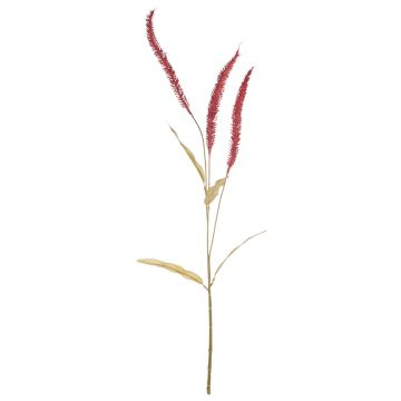 Ramo decorativo di erba Liriope JELIKANTA con pannocchie, rosso bordeaux, 75 cm