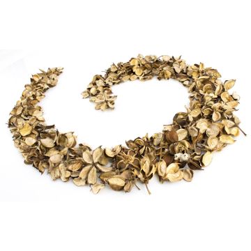 Decorazioni spargibili a forma di cestino di frutta CANDY, cotone, beige-marrone, 4 cm, Ø 6 cm