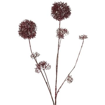 Ramo di skimmia artificiale LOBUS, rosso scuro, 90 cm, Ø 4-8,5 cm