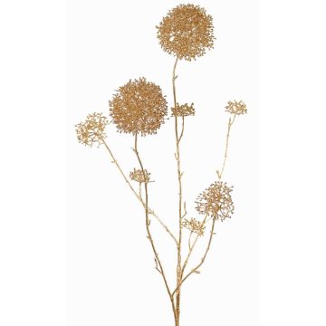 Ramo di skimmia artificiale LOBUS, oro, 90cm, Ø4-8,5cm Ramo di skimmia artificiale LOBUS, oro, 90cm, Ø4-8,5cm