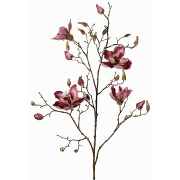 Ramo di magnolia artificiale in velluto JACKA, rosa antico, 105cm Ramo di magnolia artificiale in velluto JACKA, rosa antico, 105cm