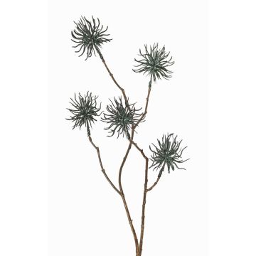 Ramo artificiale di hamamelis NUMBAT con fiori, verde scuro, 70cm, Ø6cm