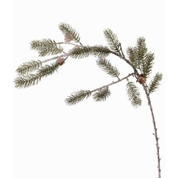 Ramo decorativo abete ORVILOS con pigne, verde-bianco, 85cm Ramo decorativo abete ORVILOS con pigne, verde-bianco, 85cm