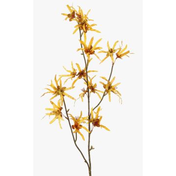 Ramo artificiale di hamamelis ORAFA con fiori, giallo ocra, 80cm, Ø4-8cm