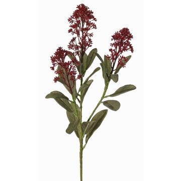 Ramo artificiale di skimmia LAUSANA con fiori, rosso bordeaux, 65cm, Ø7cm Ramo artificiale di skimmia LAUSANA con fiori, rosso bordeaux, 65cm, Ø7cm