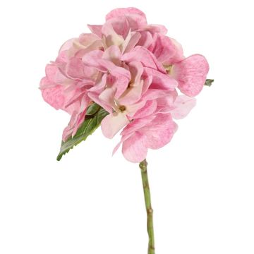 Fiori artificiali di ortensie CHIDORI, rosa crema, 30 cm, Ø 13 cm