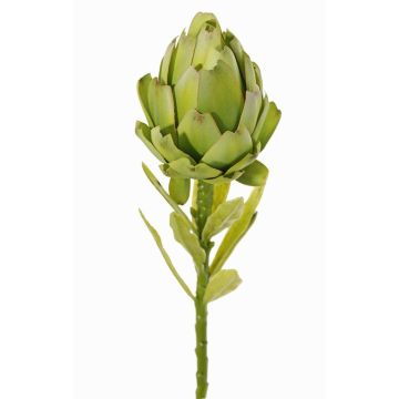 Fiore di carciofo in tessuto JENBALA, verde, 35cm, Ø7cm