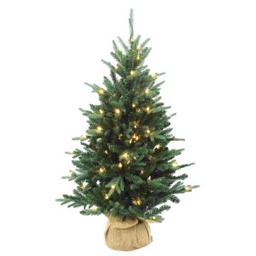 Albero di Natale artificiale HANKO, LED, sacco di iuta, 120 cm, Ø 75 cm Albero di Natale artificiale HANKO, LED, sacco di iuta, 120 cm, Ø 75 cm