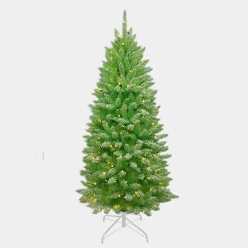 Abete artificiale FALUN SPEED, innevato, LED, verde, 210 cm, Ø 100 cm