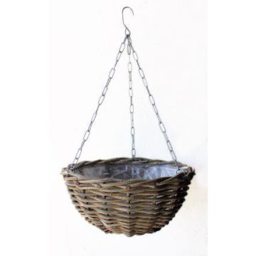 Cesto per piante in rattan sospeso RAZA, marrone, 12/50 cm, Ø40 cm