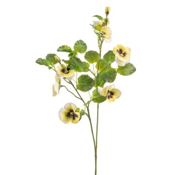 Ramo decorativo di viole del pensiero EMOTI, giallo-bianco, 85 cm Ramo decorativo di viole del pensiero EMOTI, giallo-bianco, 85 cm