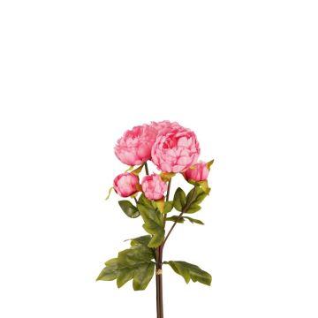 Mazzo di peonie artificiali VATANA, rosa shocking, 50 cm, Ø 18 cm