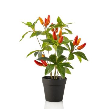 Pianta di peperoncino artificiale KIRKI con frutti, in vaso decorativo, rosso-arancio, 35 cm Pianta di peperoncino artificiale KIRKI con frutti, in vaso decorativo, rosso-arancio, 35 cm