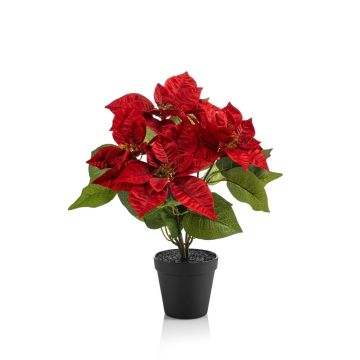 Stella di Natale artificiale GRULEN in vaso decorativo, rossa, 40 cm Stella di Natale artificiale GRULEN in vaso decorativo, rossa, 40 cm