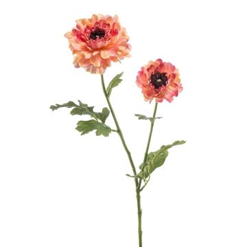 Fiore decorativo ranuncolo LOLYN, pesca-rosa, 65cm Fiore decorativo ranuncolo LOLYN, pesca-rosa, 65cm