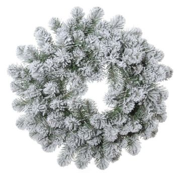 Corona decorativa di abete FRANKLIN, innevata, bianco-verde, Ø50cm Corona decorativa di abete FRANKLIN, innevata, bianco-verde, Ø50cm