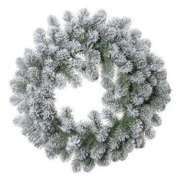 Corona decorativa di abete FRANKLIN, innevata, bianco-verde, Ø60cm Corona decorativa di abete FRANKLIN, innevata, bianco-verde, Ø60cm