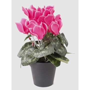 Ciclamino finto HEIDI in vaso decorativo, fucsia, 25cm, Ø5-8cm