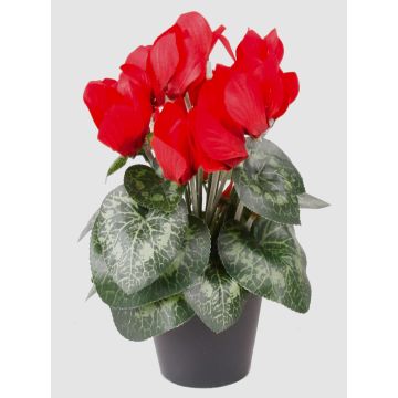 Ciclamino finto HEIDI in vaso decorativo, rosso, 25cm, &Oslash;5-8cm