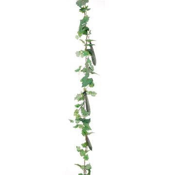 Ghirlanda decorativa zucchine AFETINO con frutti, verde, 180 cm