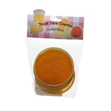 Fette decorative di arancia ANDOU, 4 pezzi, arancione, Ø6cm