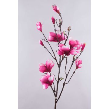 Ramo di magnolie finte YONA, rosa-fucsia, 130cm, Ø5-15cm