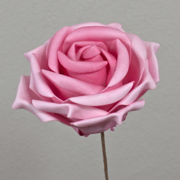 Rosa artificiale REGINE, rosa, 30cm, Ø16cm