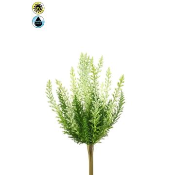 Erica artificiale ELSAWO su bastoncino, crossdoor, bianco-verde, 30 cm