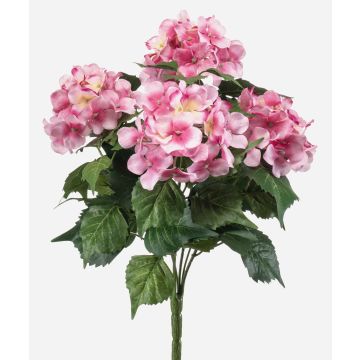 Ortensia artificiale DORJA su bastoncino, rosa, 40 cm