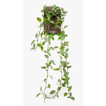 Pianta artificiale pendente pepe nano SAELFES su bastone, verde-bianco, 85 cm