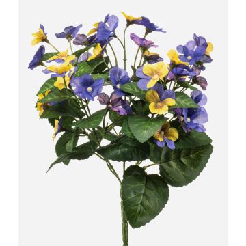 Pansé artificiale NORHA su bastoncino, giallo-blu-lilla, 30 cm Pansé artificiale NORHA su bastoncino, giallo-blu-lilla, 30 cm