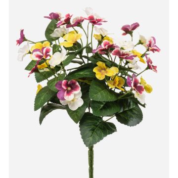 Pansé artificiale NORHA su bastoncino, bianco-lilla-giallo, 30 cm Pansé artificiale NORHA su bastoncino, bianco-lilla-giallo, 30 cm