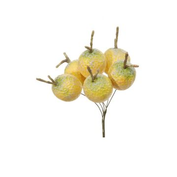 Melone artificiale AUSAR, 6 pezzi, giallo, Ø3cm Melone artificiale AUSAR, 6 pezzi, giallo, Ø3cm