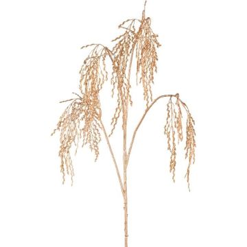 Ramo decorativo di sorgo XILVEN con spighe, pendente, dorato, 110 cm Ramo decorativo di sorgo XILVEN con spighe, pendente, dorato, 110 cm